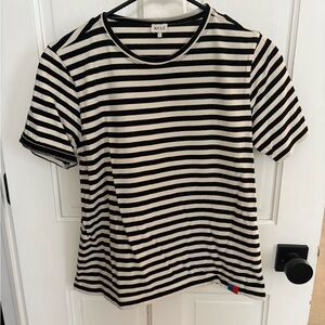 KULE Black and White Striped Short Sleeve Tee. Worn and washed once (no dryer).